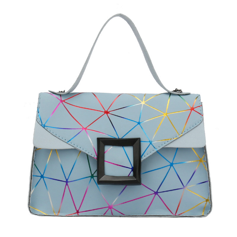 Colorful Small Square Bag 2021ladies Handbags Foreign Trade Bag Female Wholesale Cross-Border Fashion Chain Bag