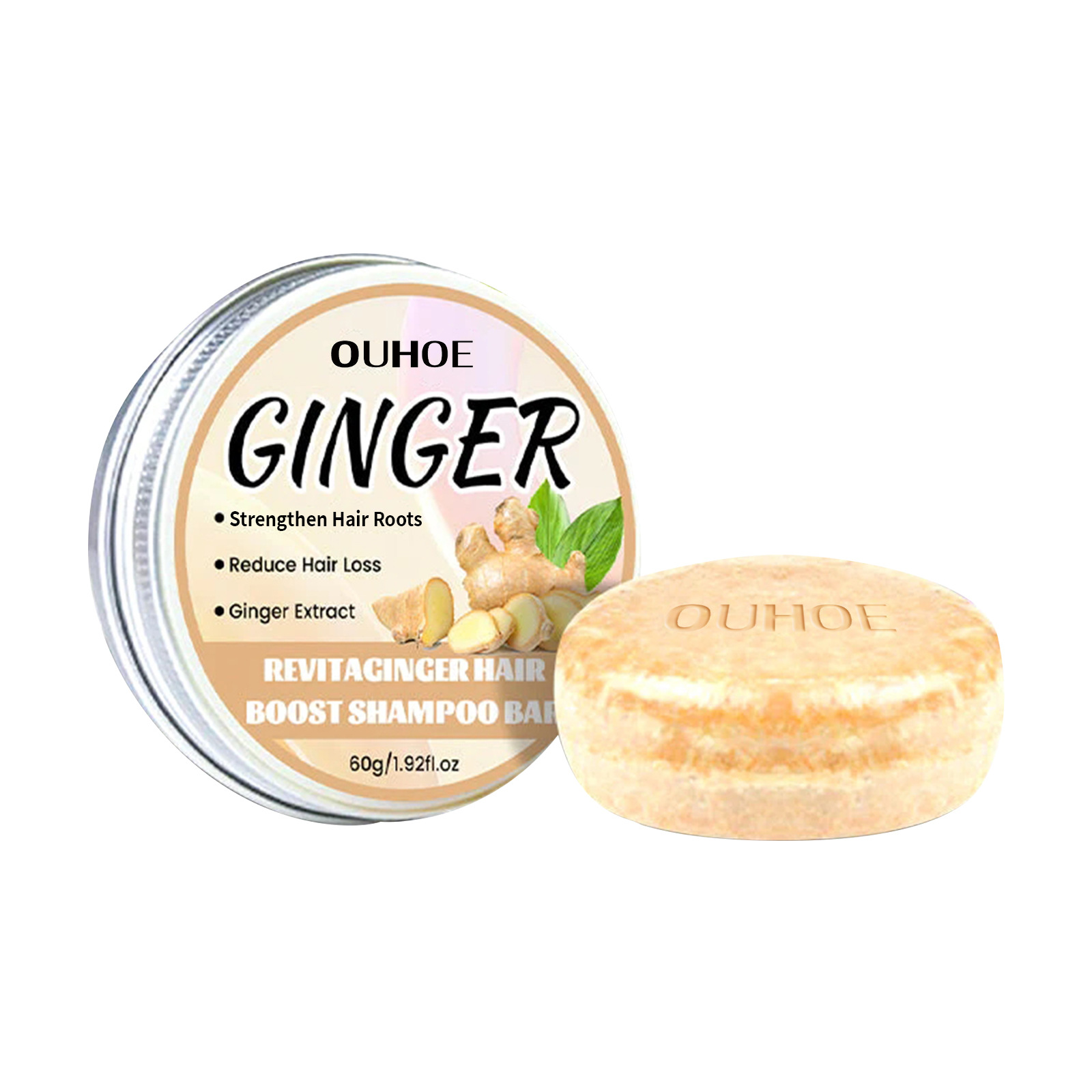 Ouhoe Ginger Dense Hair Shampoo Soap