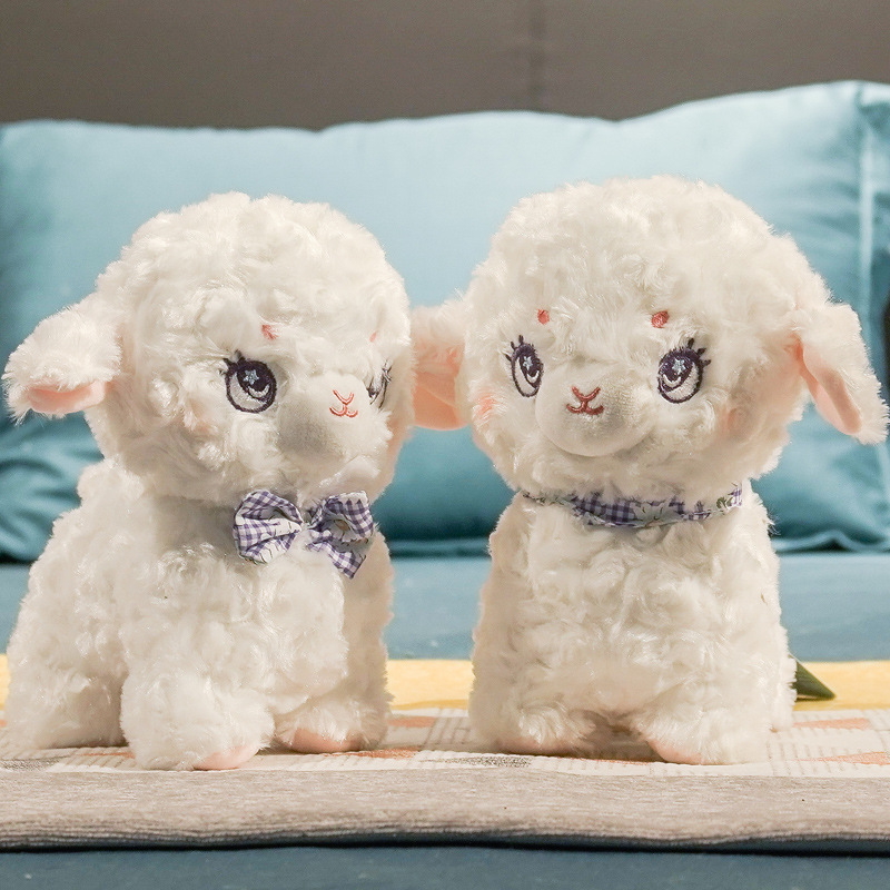 小羊毛绒玩具公仔玩偶可爱迷你小号羊驼娃娃儿童白羊小山羊草泥马