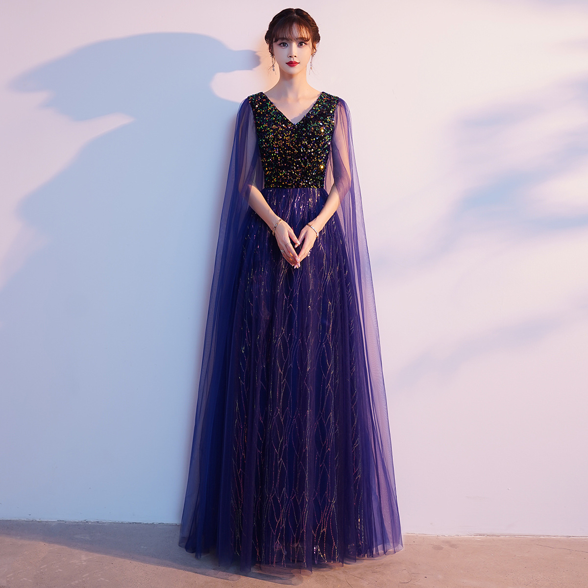 合唱团礼服女长裙新款合唱服装比赛指挥演出服气质显瘦长款表演服