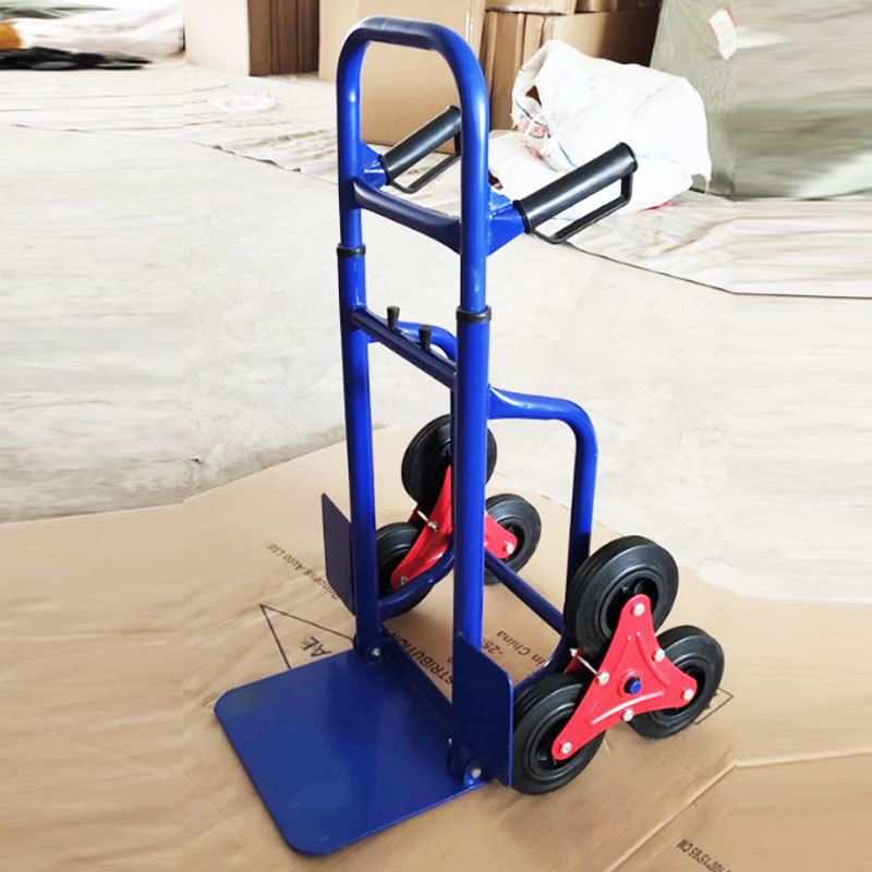 六轮爬楼梯手拉车 上下楼拉货车载重王搬运车折叠便携爬楼车 直销