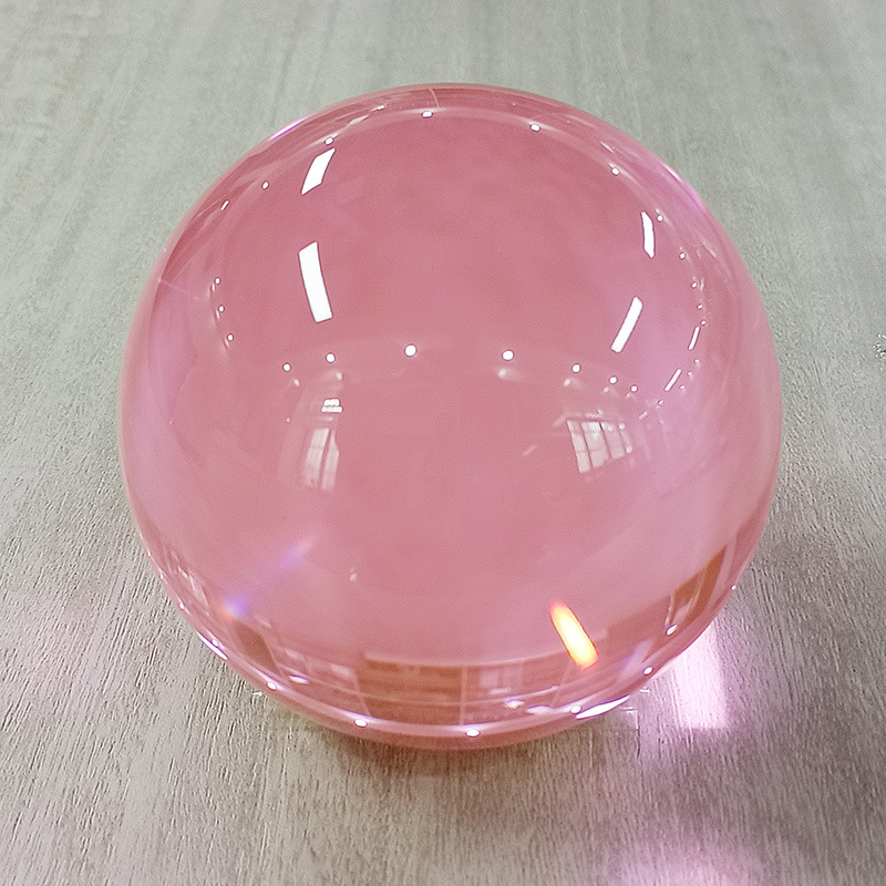 厂家批发水晶球摆件透明颜色球创意树脂摆件玩具球