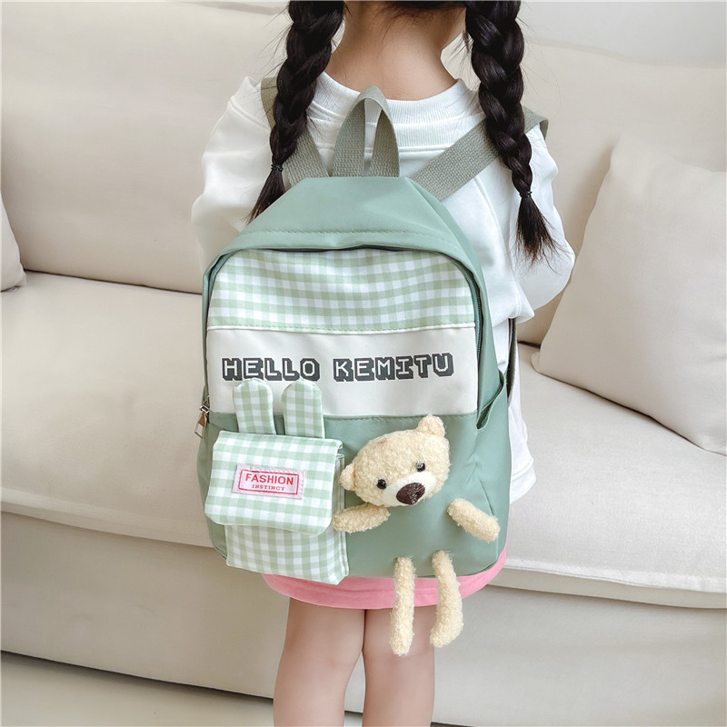 2023 New Cute Fashion Doll Children Backpack Boys and Girls Student Kindergarten Backpack Trendy Child Backpack