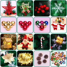 圣诞树挂件创意配饰松果挂件樱桃串铃铛挂饰圣诞节装饰品活动装扮