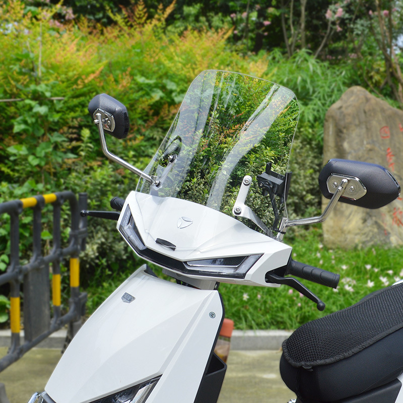 适用雅迪t5电动车挡风玻璃t2电瓶车挡风板踏板车挡雨板风挡