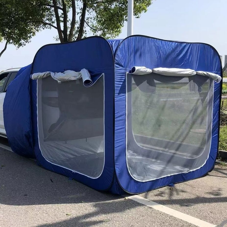 户外延伸suv车尾帐篷房车载帐篷后备箱汽车尾箱帐篷车边野外露营