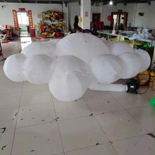 闭气云朵云彩异型卡通空飘 充气白云pvc升空气球 广告空飘球气模