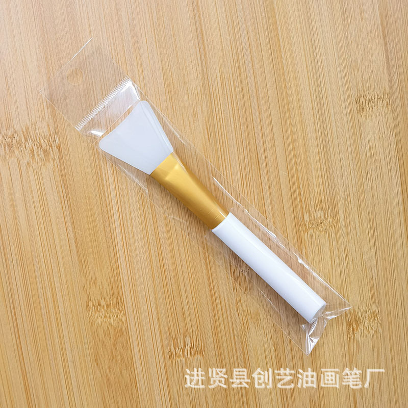 Source in Stock Oblique Tail Rod Silicone Facial Mask Brush Silicone End Makeup Brush Makeup Brush Clay Mask Brush Quantity Discount