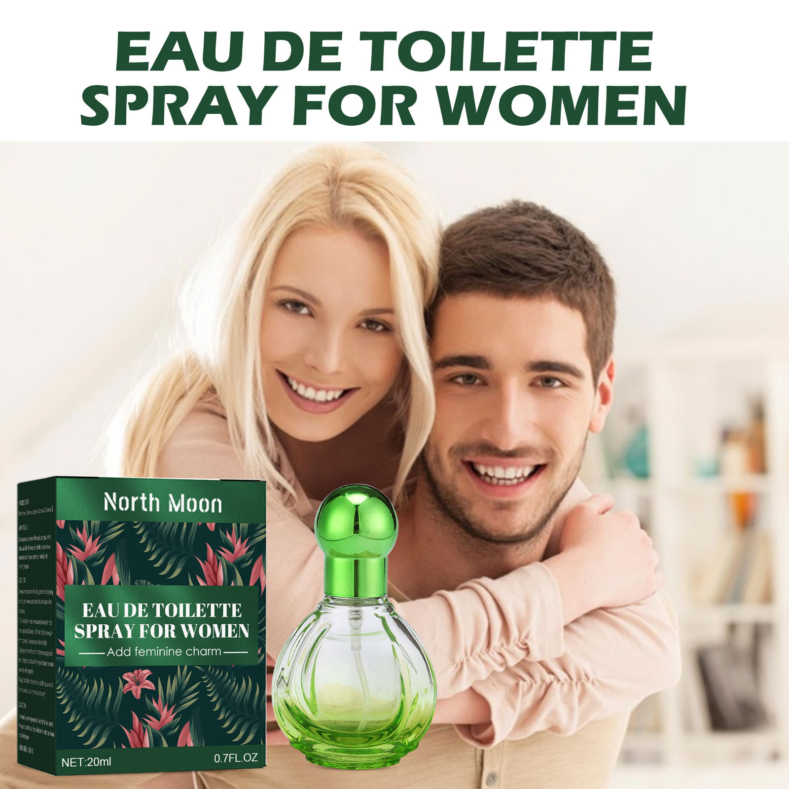 North Moon Women's Eau De Toilette Spray Natural Fresh Elegant Perfume