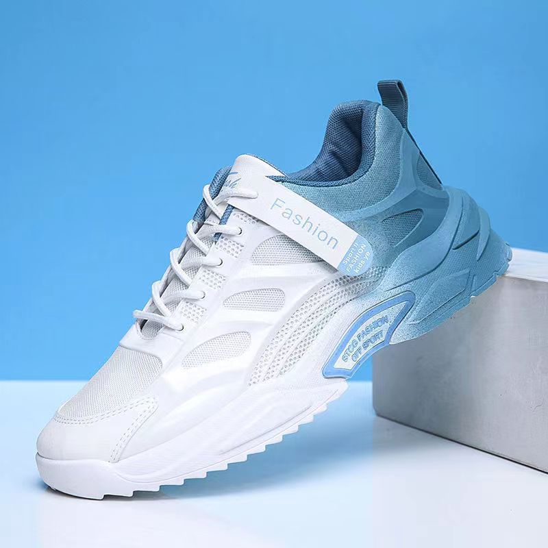 Summer Men's Shoes 2023 New Shoes Men's Korean-Style Fashionable All-Match Breathable Sports Casual Platform Small