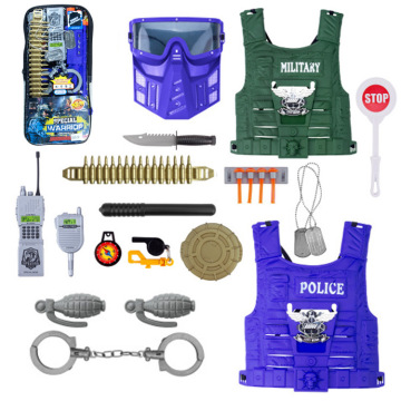 亚马逊儿童玩具警察套装男女孩过家家角色扮演游戏道具跨境专供