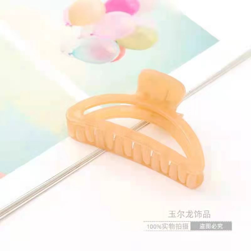 2021 Spring and Summer New Korean Style Large 9cm Grip Jelly Adult Bathing Ponytail Hair Clip Manufacturer