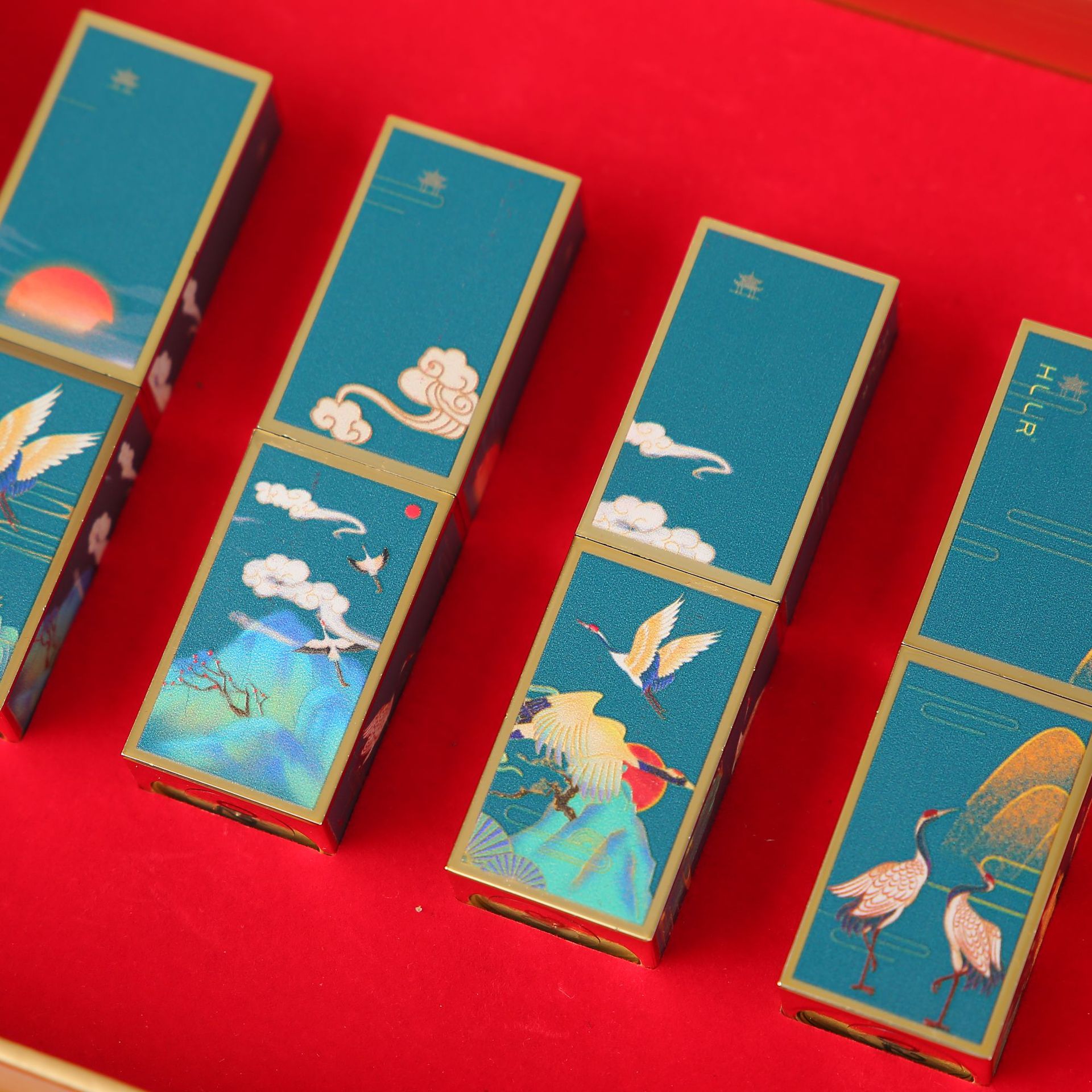 抖音直播带货国风西子口红4支套装礼盒节日送礼生日礼盒礼物代发