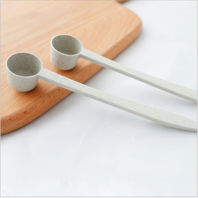 5g定量限盐勺 5克小麦秸秆控盐勺 量勺 奶粉果粉勺 塑料药匙药勺