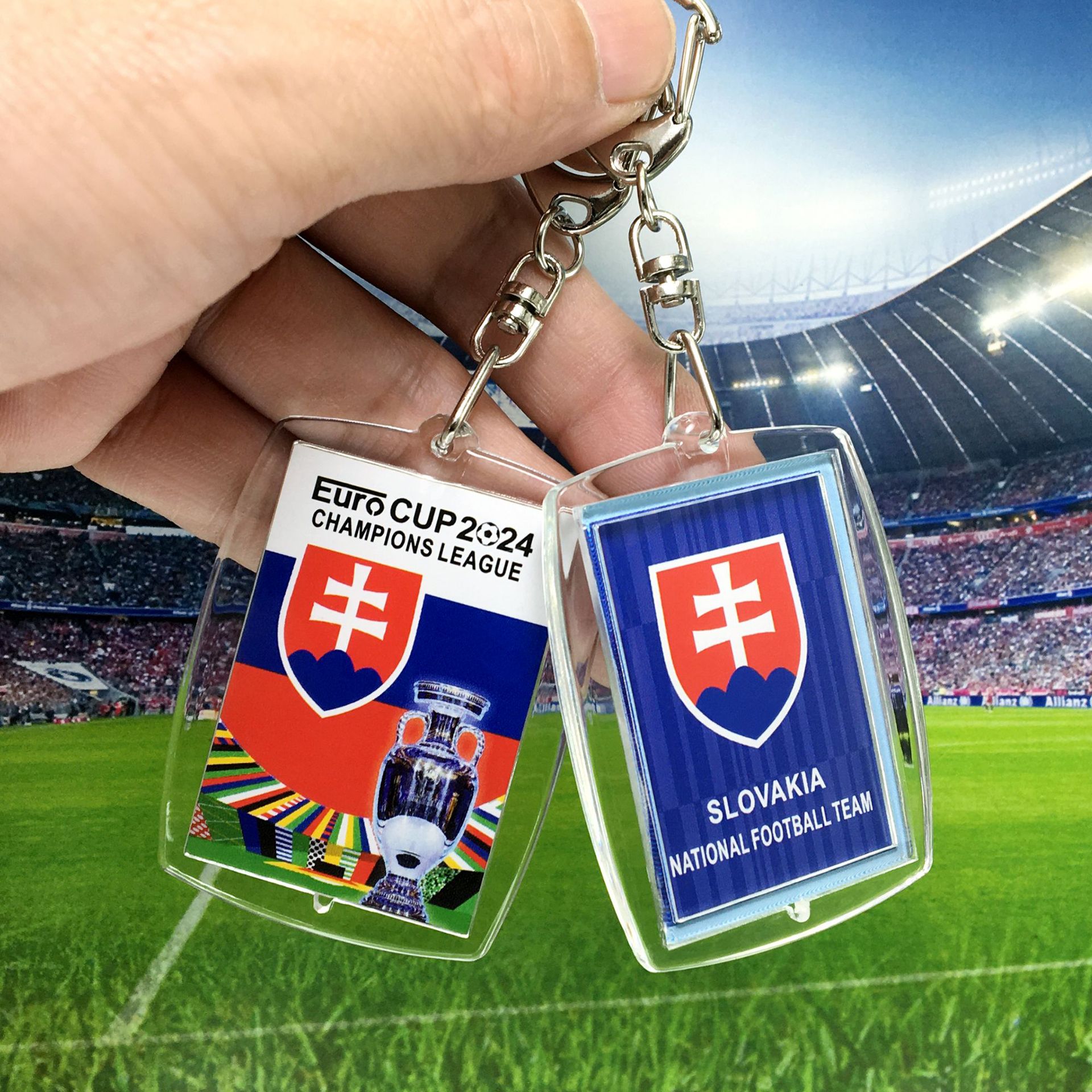 2024欧洲杯24强-斯洛伐克国家队队徽-c003相框挂件