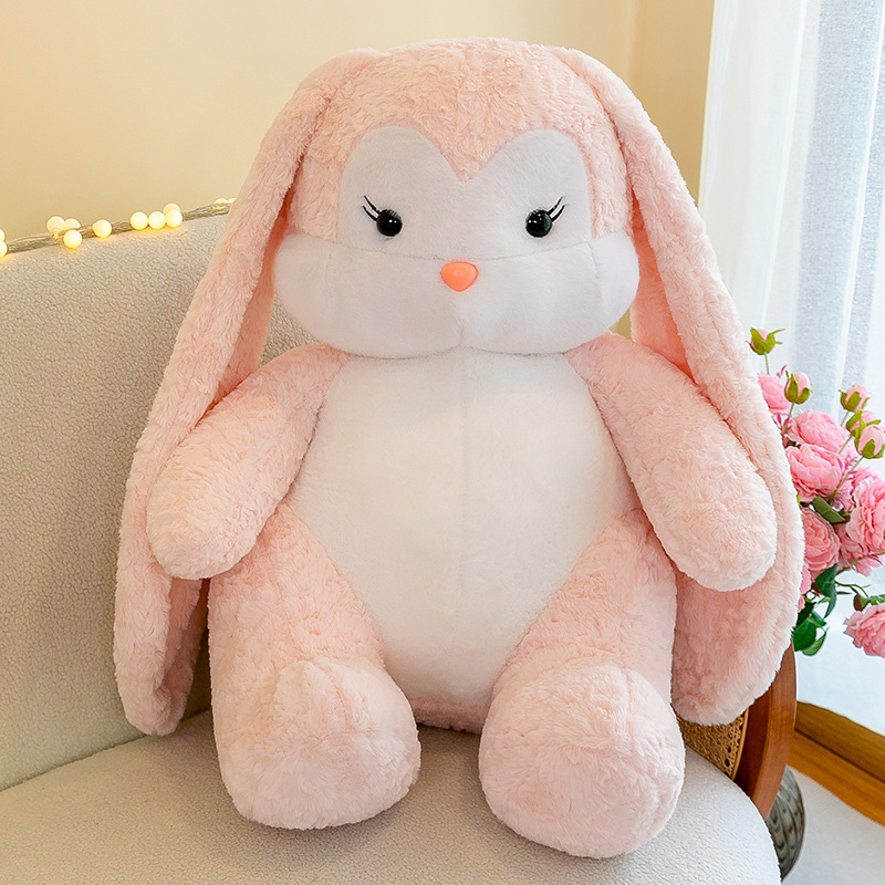 Anna Rabbit Plush Doll Toy Cute Doll Soothing Sleep Hug Hanging Ears Rabbit Doll Girls' Gifts