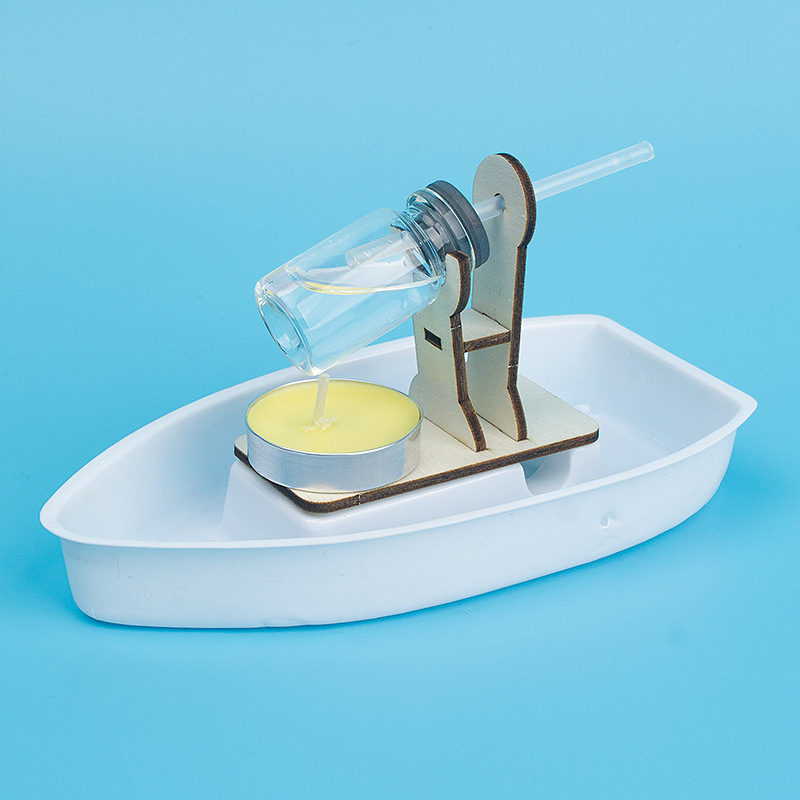 蒸汽船小学教材独立材料包套水汽动力船新能源玩教具科技小制作新