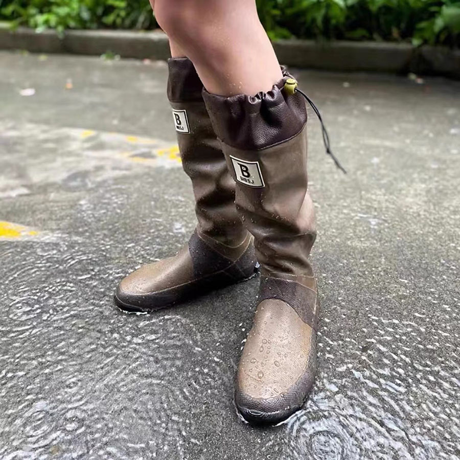 高版本日本野鸟协会雨靴学生儿童男童女童百搭防水复古长筒靴雨鞋