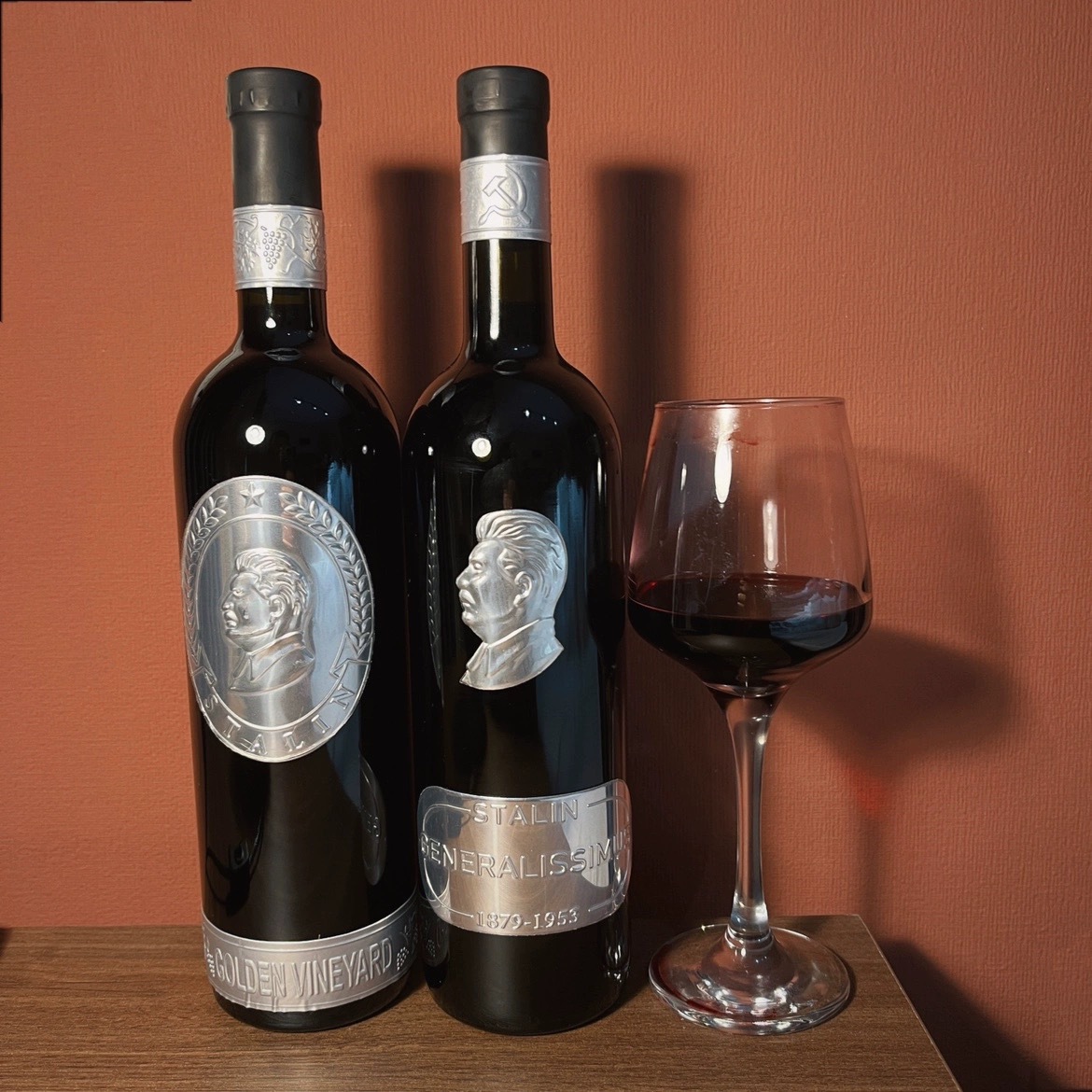 格鲁吉亚红酒 stalin斯大林铝标萨别拉维saperavi干红中秋送礼