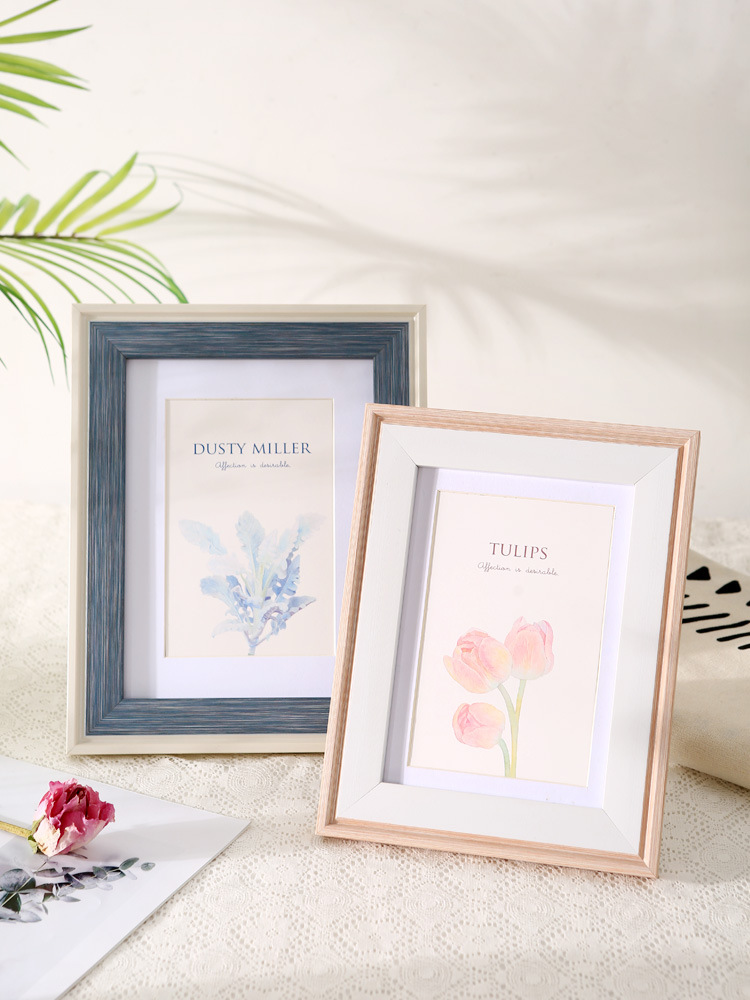 北欧ins风相框摆台相册5 6六7七8寸装裱照片展示像框架a4画框挂墙