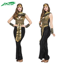 成人女金埃及服装万圣节cosplay 演出服化妆舞会角色扮演艳后衣服