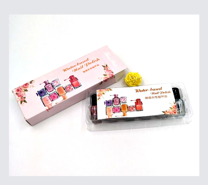 厂家 彩色指甲油护甲油睫毛膏精油个性包装套盒免费快速出样