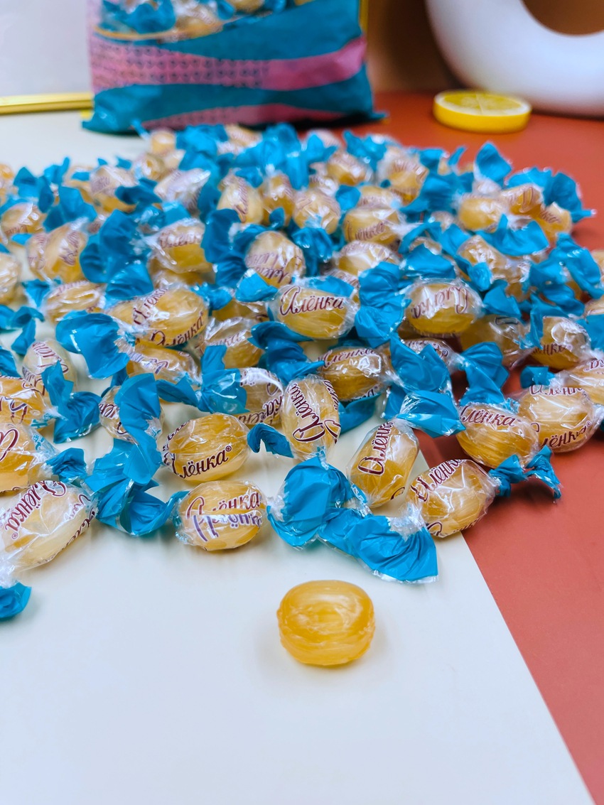 俄罗斯大头水果糖 夹心硬糖500克 荔枝 菠萝椰子味 奶味可代发