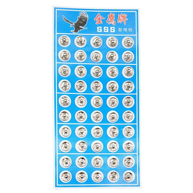 Metal Invisible Snap Button Snap Fastener Card Clothing Accessories Sewing Diy Sewing Accessories 8mm Button Snap Fastener