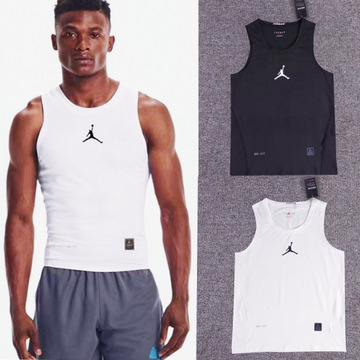 aj紧身衣新款飞人篮球运动背心跑步健身美式训练背心高弹力t恤