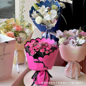 栀意 花瓣纸鲜花防水珠光膜包装纸花束包花纸礼物diy手工材料花店