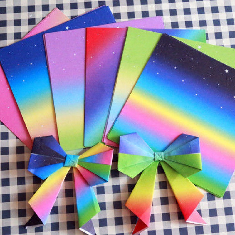 彩虹色纸