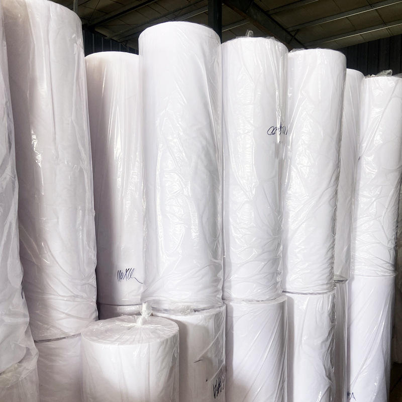 厂家直销 白布批发 白胚布 磨毛布化纤布料漂白做衣服面料宽1.2米