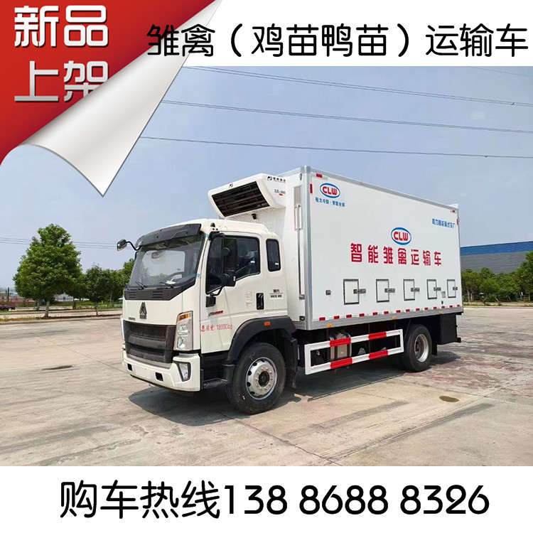 广东6万只鸡苗运输车 恒温冷气双温冷链鸡苗鸭苗运输
