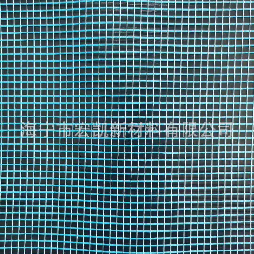 方格网眼布蓝色pvc网格布涤纶经编机织布涂色1000d工业用网格布