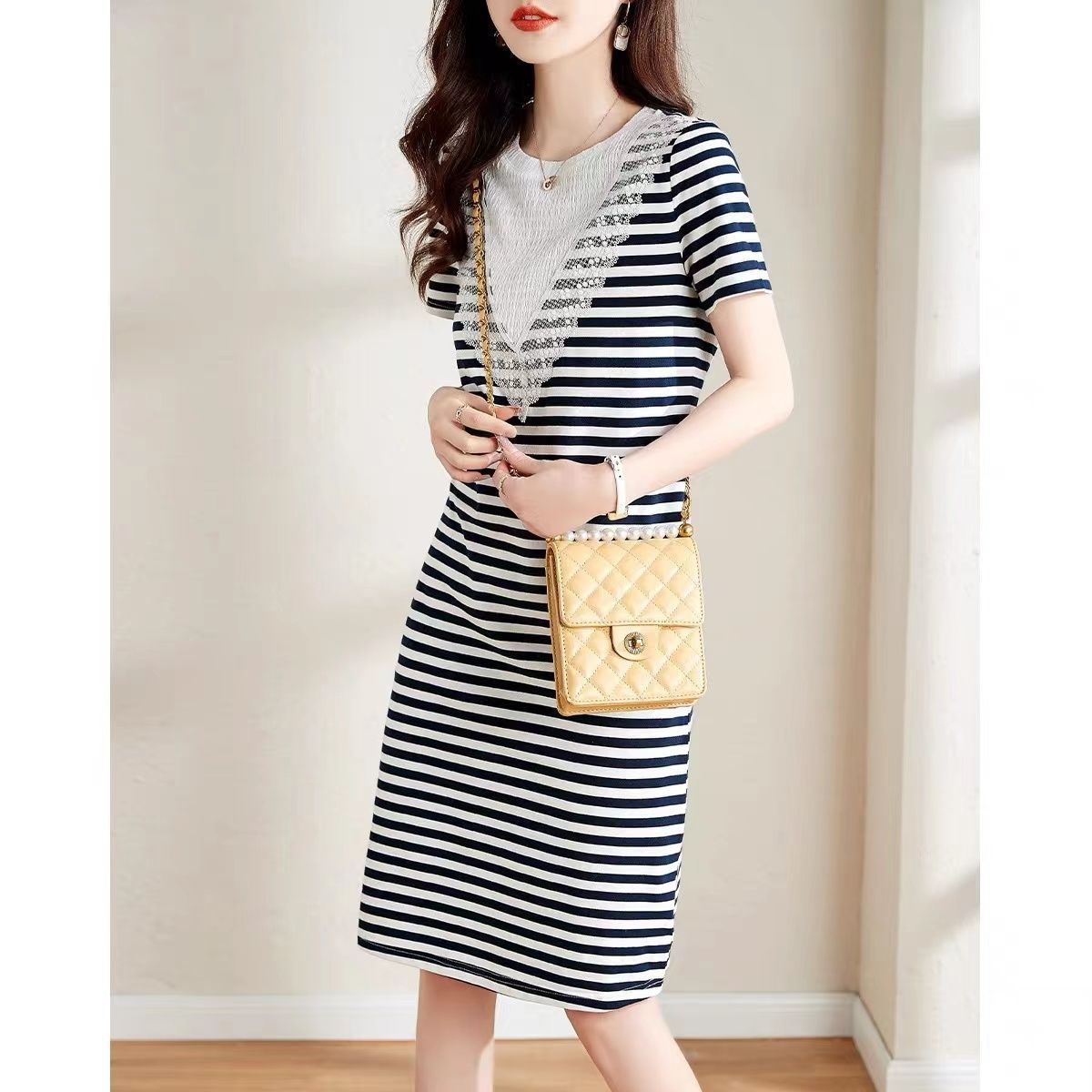 连衣裙夏季韩休闲中长裙图片