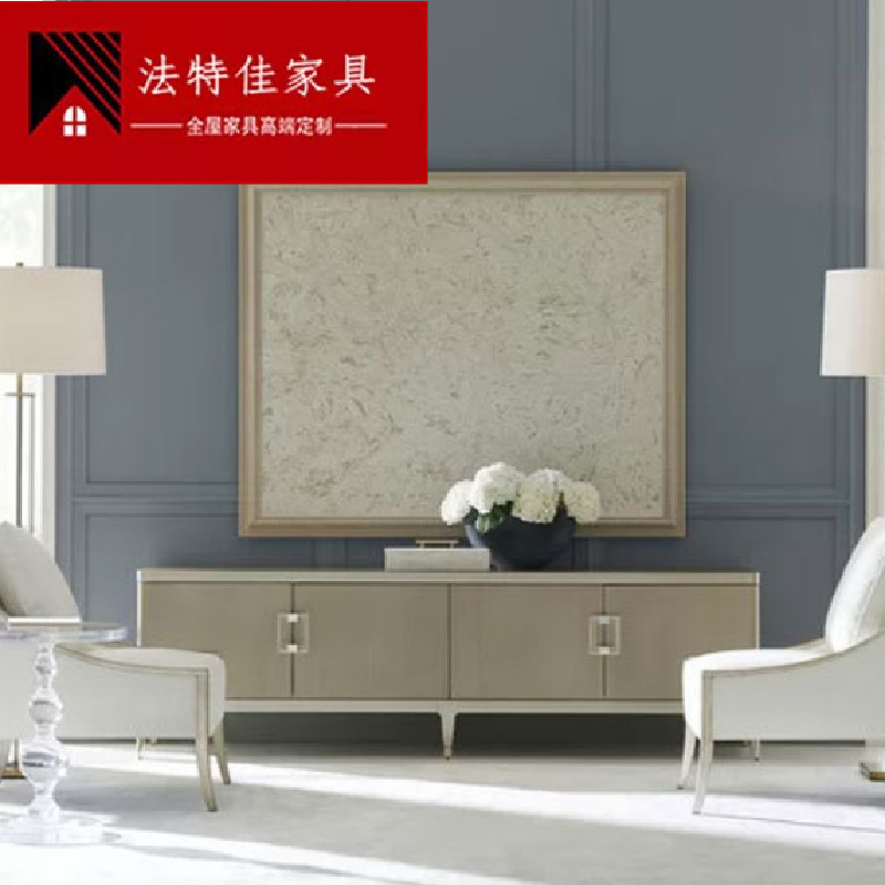 美克电视柜美家家具美式实木电视柜储物电视柜别墅样板间电视柜子