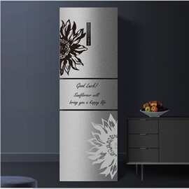 包邮冰柜装饰衣柜门贴双开门冰箱贴画洗衣机贴贴橱窗镂空玻璃贴纸