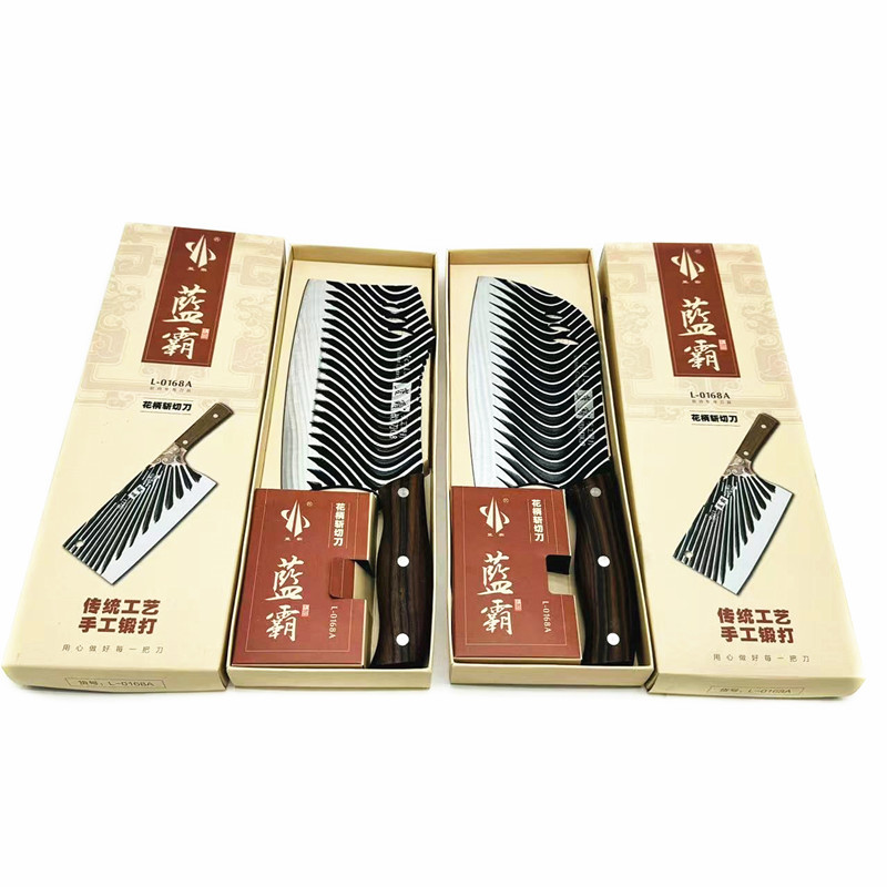 花柄斩切刀厨用菜刀切片刀斩骨刀家用菜刀锻打厨房菜刀多元模式