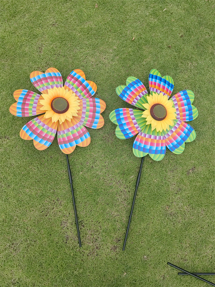 New Factory Direct Sales Hot Air Balloon SUNFLOWER Windmill Garden Outdoor Activity Decoration Lawn Planting Landscape Windmill