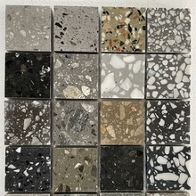 【源头厂家】terrazzo 大板1800*2700 1600*2400黑色水磨石板材