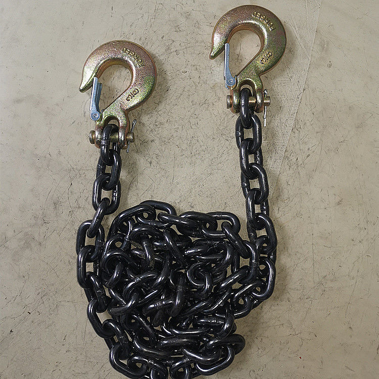 起重链条双钩吊链锰钢拖车链铁链带钩索具石头吊链捆绑链铁链挂钩