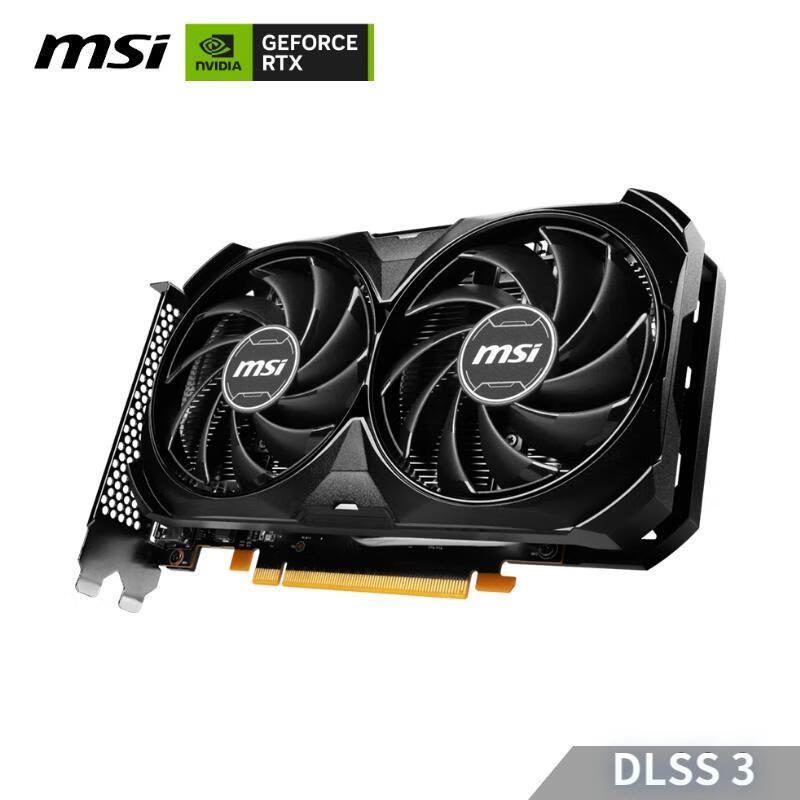 msi 万图师 geforce rtx 4060 ventus 2x black 8g oc gpu 显卡