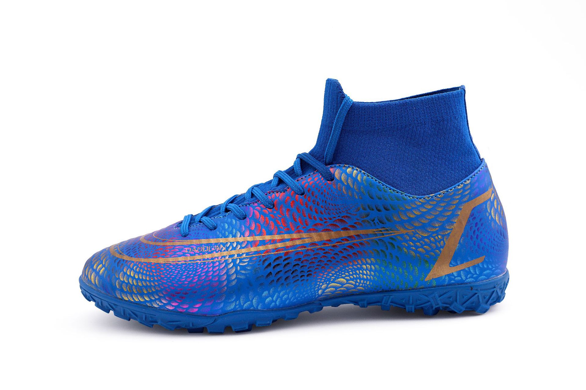 足球鞋高帮tf碎钉人草ag钉跨境亚马逊速卖通男女儿童皮足学生球鞋