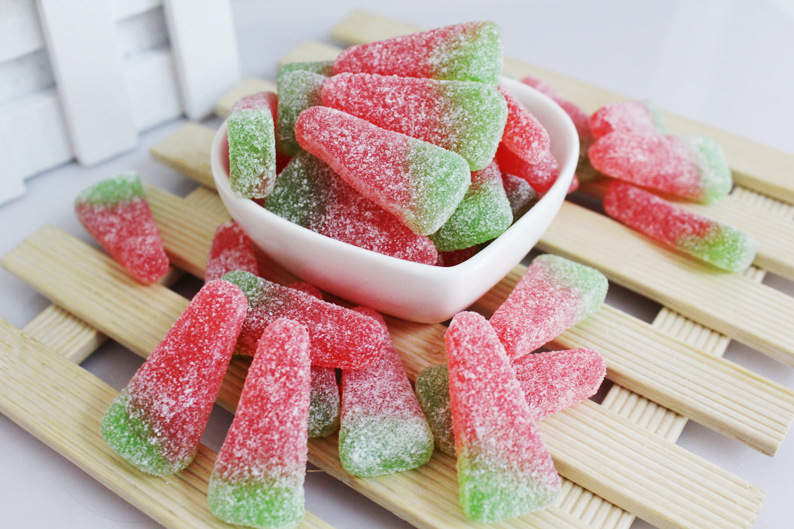 西瓜造型软糖250克 果味软糖 散装糖果批发老店 夜市摆摊糖果零食