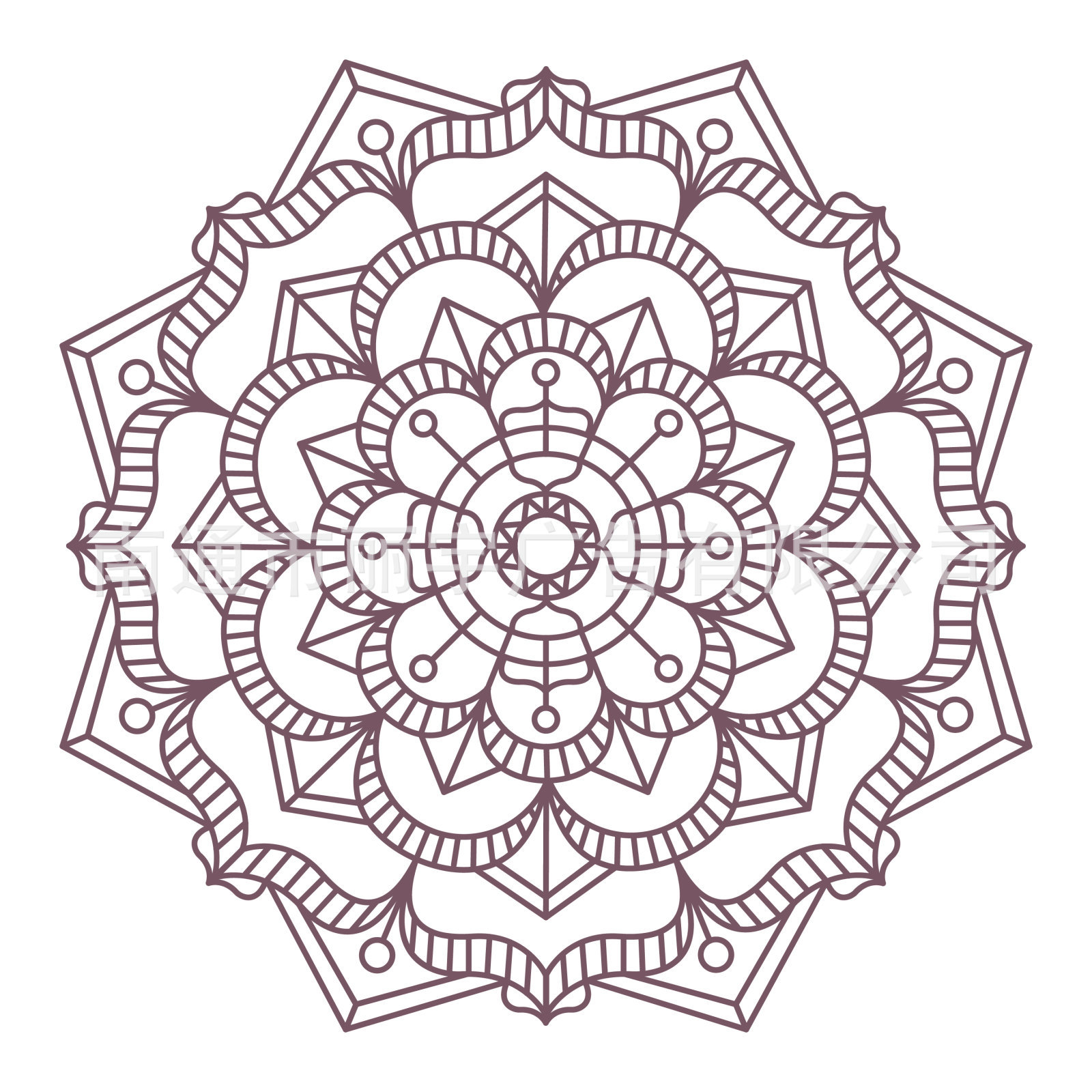 曼陀罗莲花图案自粘可移除pvc贴纸 墙贴 窗贴 亚马逊热卖 xd1972a