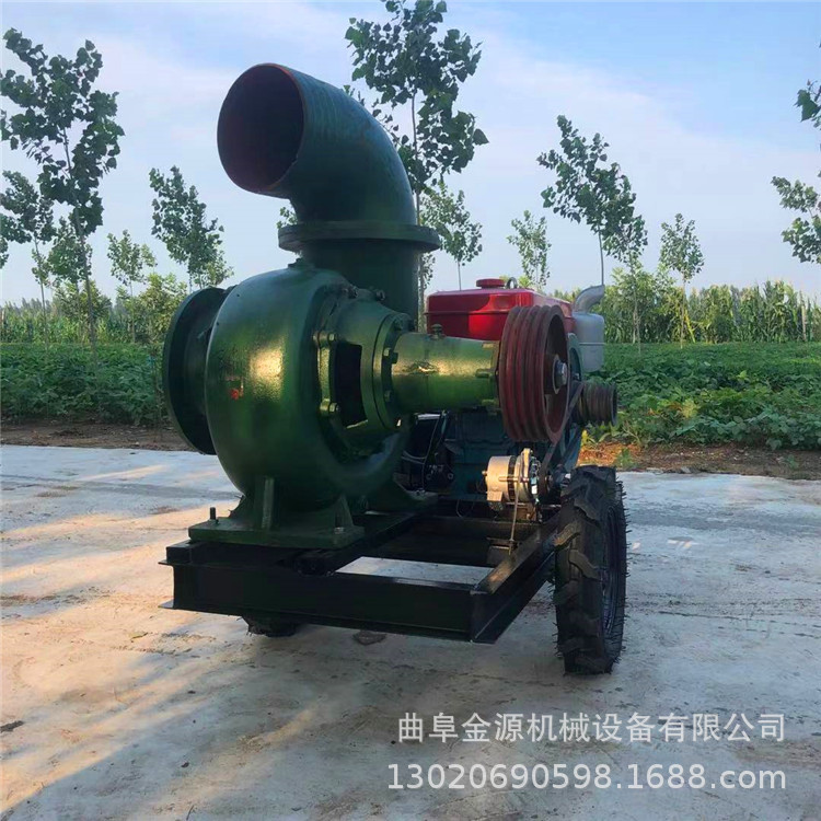 10寸抽水泵图片 大流量抽水泵机 32马力柴油机抽水泵