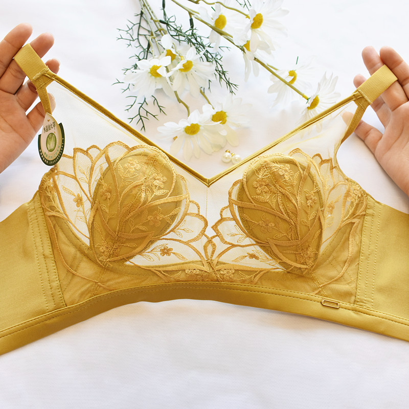 超薄乳神杯二代水晶杯内衣天然乳胶正品性感蕾丝透气聚拢上托文胸
