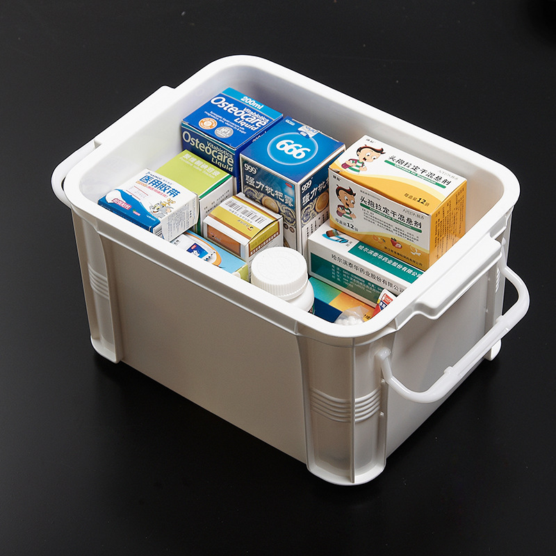 包邮大容量医药箱家用医疗箱分格药品收纳盒急救箱便携学生手提箱
