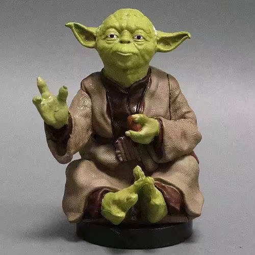 星球大战 原力觉醒 尤达大师 坐姿款 袋装公仔手办汽车车载摆件