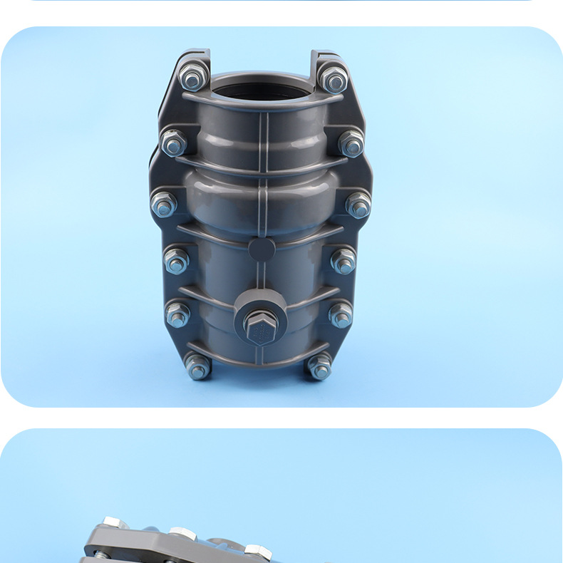 pvc给水快速补漏活接头管件预埋下水管道配件加厚塑料抢修哈夫节